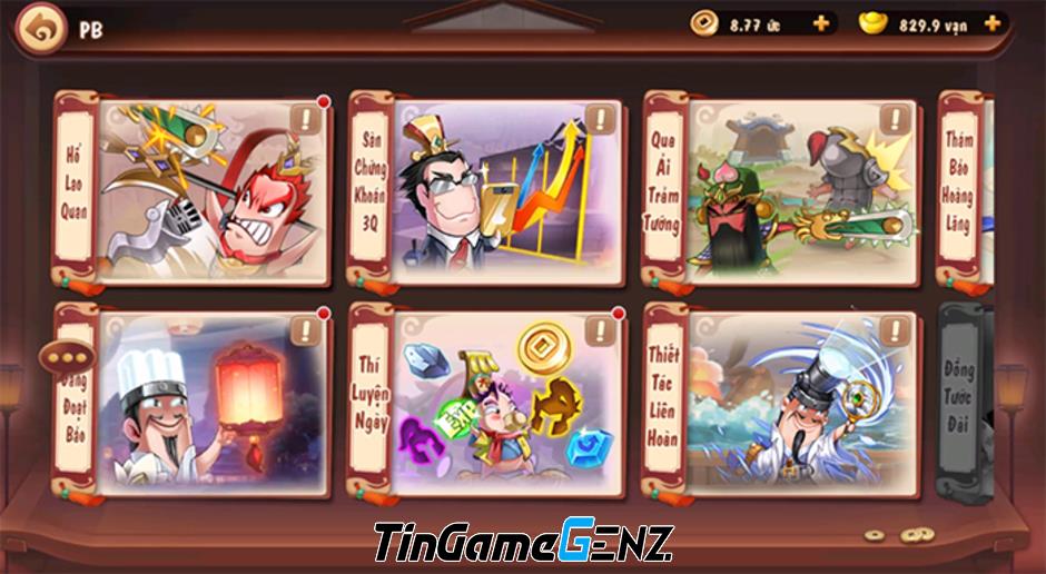 Cộng đồng 3Q Tí Nị khen ngợi game mới, chuyển sang máy chủ Hàn để kiểm tra tướng.