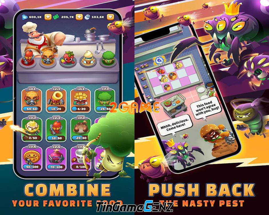 Cuộc chiến ẩm thực vui nhộn trong game Food Fight TD: Tower Defense