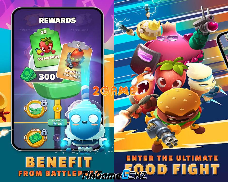 Cuộc chiến ẩm thực vui nhộn trong game Food Fight TD: Tower Defense