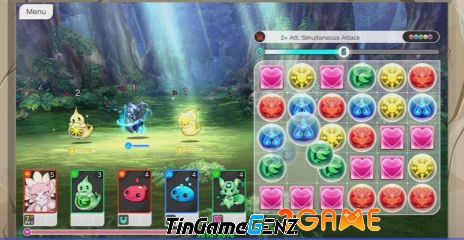 Cuộc phiêu lưu Puzzle & Dragons Story với trận đấu match 3 khó hiểu