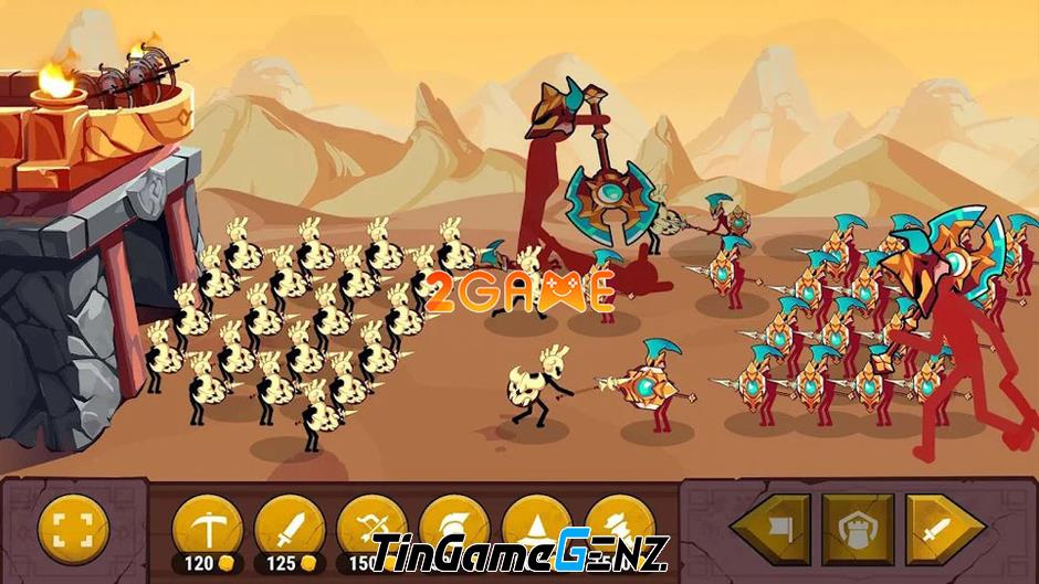 Đại chiến người que trong trò chơi Survival War: Stickman Battle