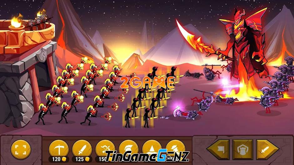 Đại chiến người que trong trò chơi Survival War: Stickman Battle