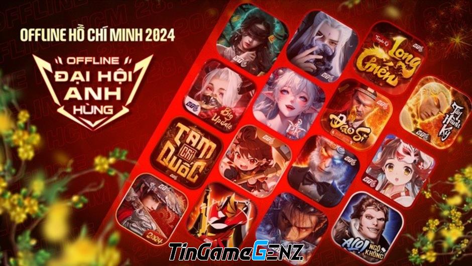 "Đại Hội Anh Hùng 2024: Sự Kiện Offline Chào Tết Quy Tụ Game Thủ 15 Tựa Game Huyền Thoại Của VTC"