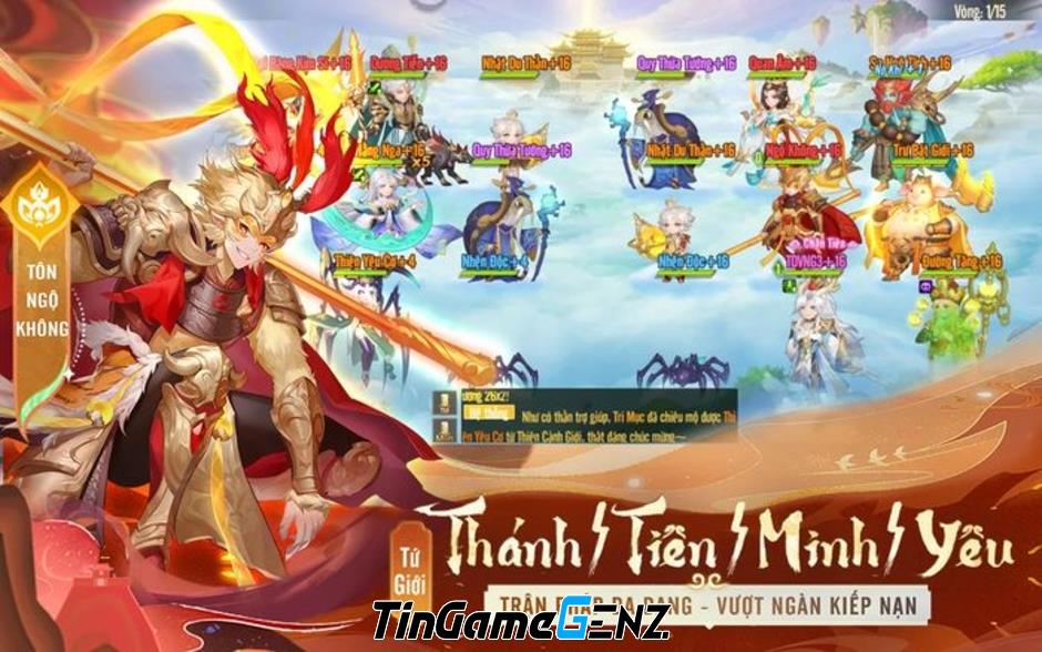 Đại Náo Tam Giới Tây Du Ký: Game thẻ tướng chiến thuật Tây Du VNG mở đăng ký trước trên di động.