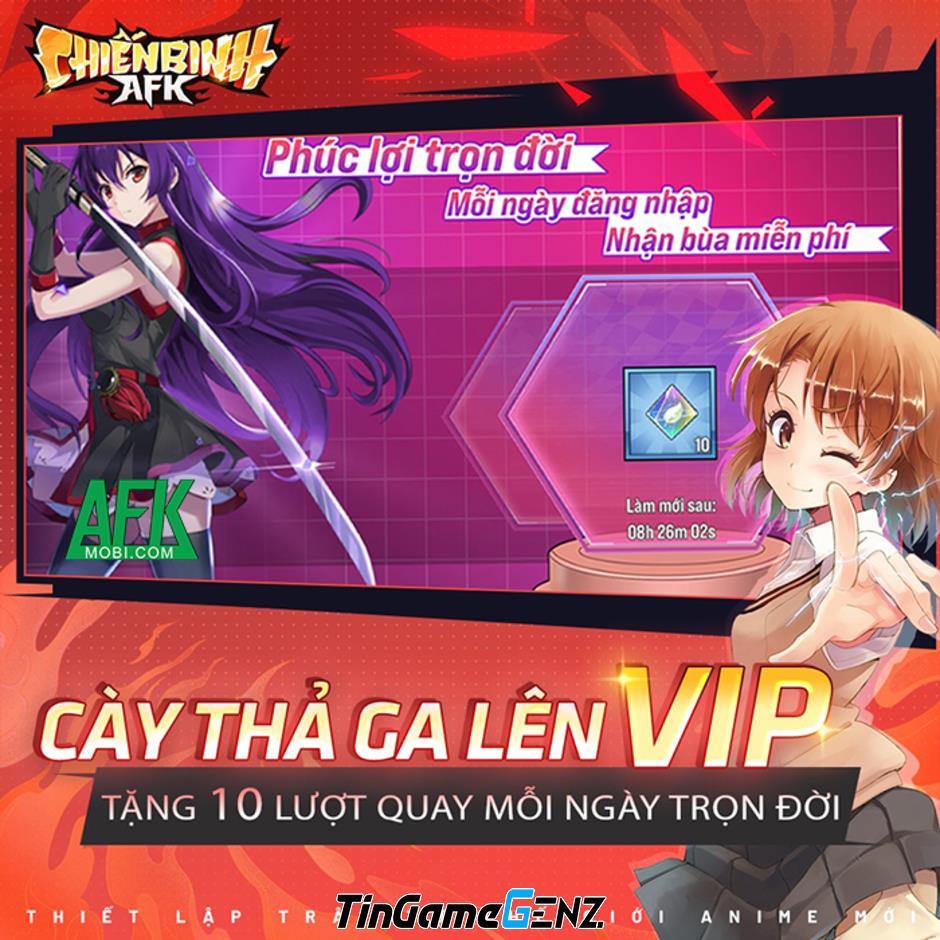 Đăng ký sớm game anime Chiến Binh AFK đa vũ trụ