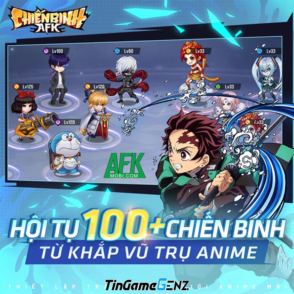 Đăng ký sớm game anime Chiến Binh AFK đa vũ trụ