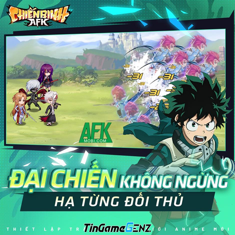 Đăng ký sớm game anime Chiến Binh AFK đa vũ trụ