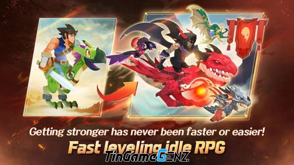 Đăng ký trước Dragon Rider Idle - Game phiêu lưu nhàn rỗi trên di động