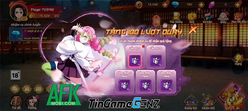 Đánh giá game mobile Hơi Thở Mặt Trời: Không thể bỏ qua cho fan Demon Slayer!