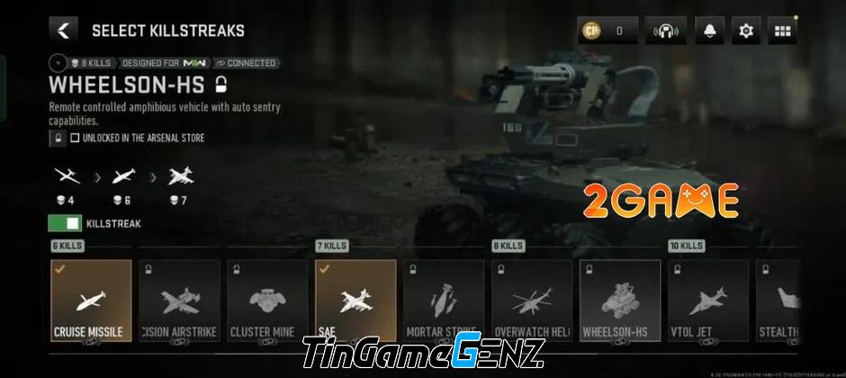 Danh sách Killstreaks sử dụng trong game COD Warzone Mobile