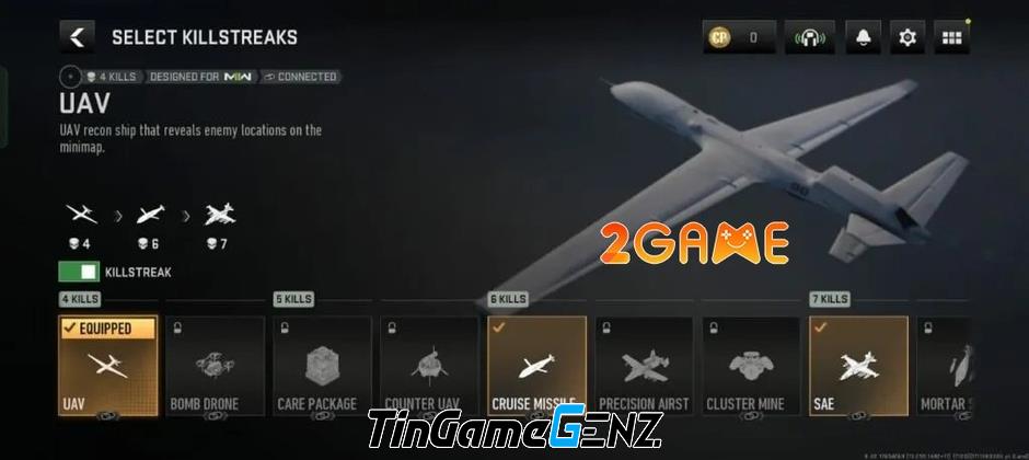 Danh sách Killstreaks sử dụng trong game COD Warzone Mobile