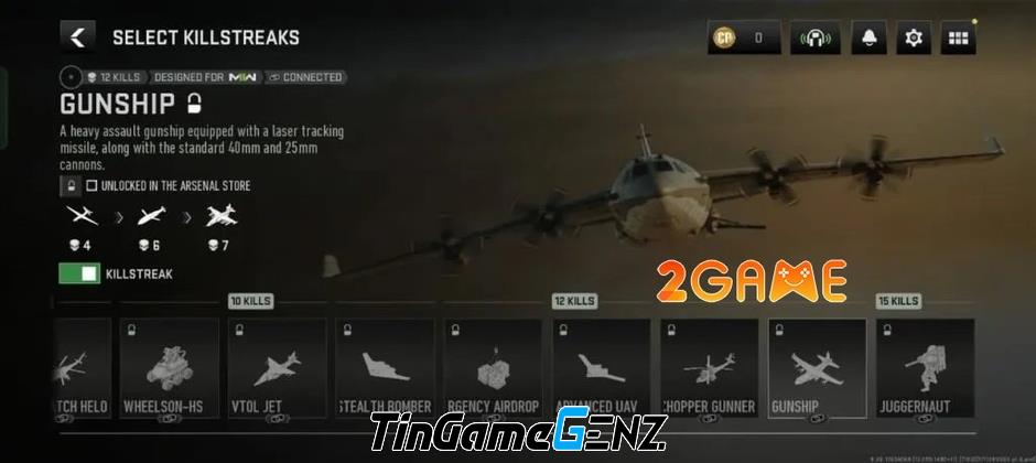 Danh sách Killstreaks sử dụng trong game COD Warzone Mobile