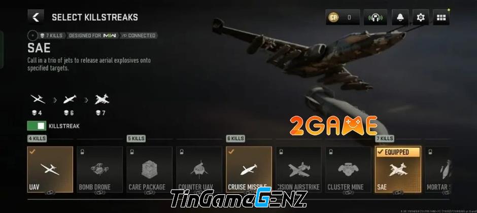 Danh sách Killstreaks sử dụng trong game COD Warzone Mobile