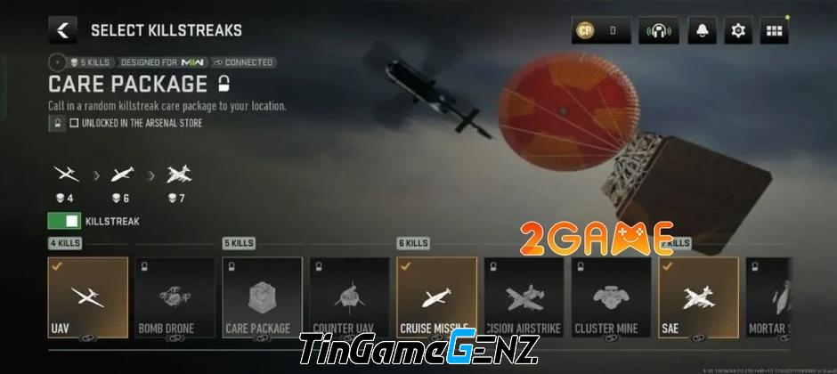 Danh sách Killstreaks sử dụng trong game COD Warzone Mobile