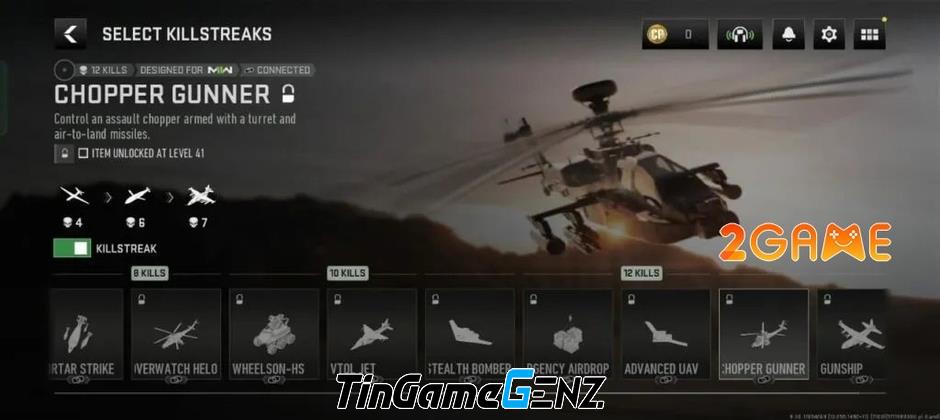 Danh sách Killstreaks sử dụng trong game COD Warzone Mobile