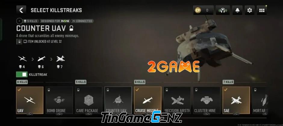 Danh sách Killstreaks sử dụng trong game COD Warzone Mobile