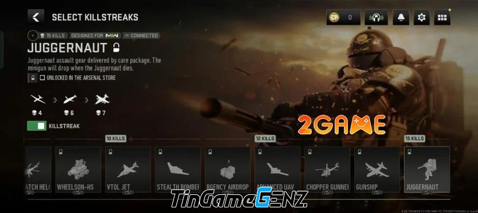 Danh sách Killstreaks sử dụng trong game COD Warzone Mobile