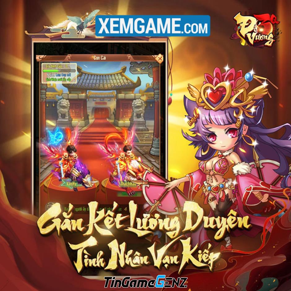 Đế Vương 3Q: Chiến ngay thành Vương Giả với game đấu tướng rảnh tay mới.