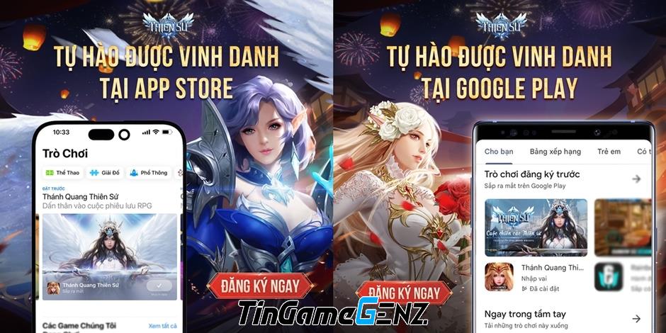 Đếm ngược trước khi game Thánh Quang Thiên Sứ ra mắt