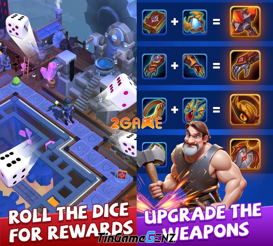 Dice Hero: Trải nghiệm lối chơi mới lạ với trò chơi RPG Idle Epic Xúc xắc