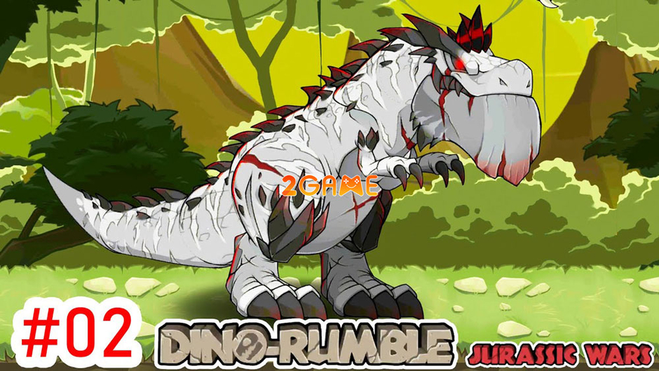 Điều khiển dàn khủng long mạnh mẽ trong trò chơi hành động di động Dino Rumble: Chiến tranh Jurassic.