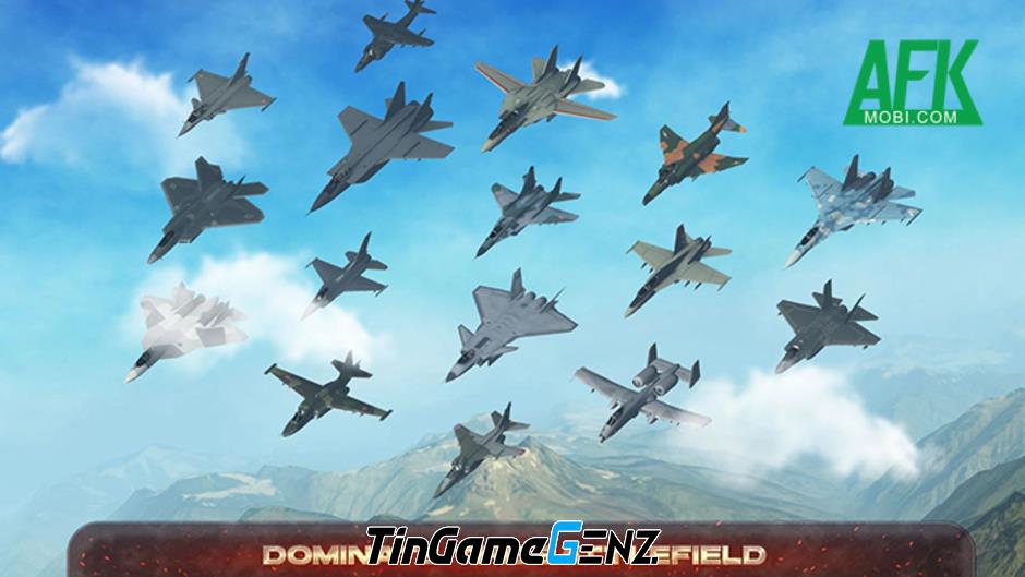 Điều khiển phi cơ chiến đấu trên không trong game AeroMayhem PvP: Air Combat Ace