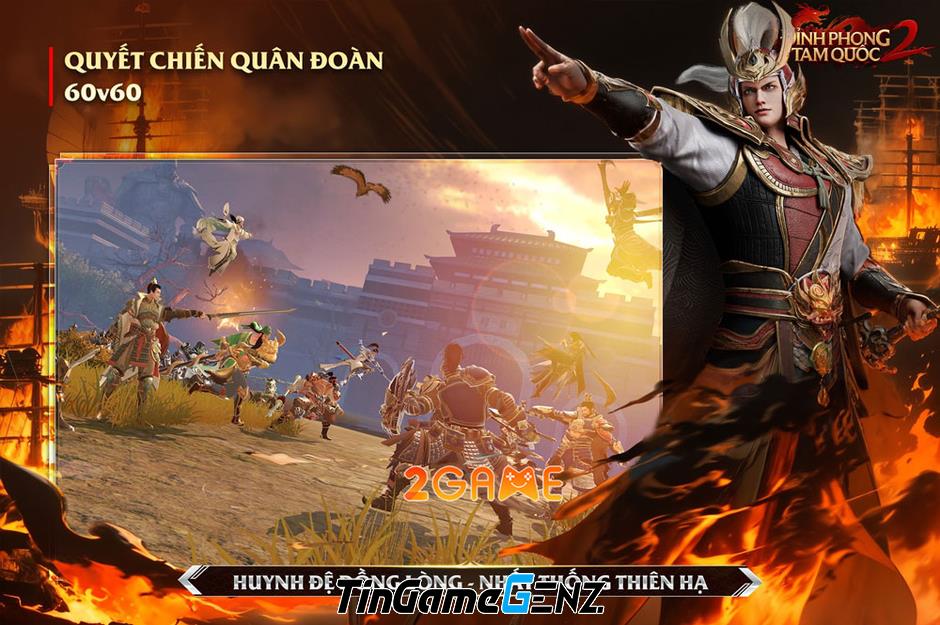 Đỉnh Phong 2 – Tân Tam Quốc: Bom tấn game nhập vai hành động sắp ra mắt tại Việt Nam