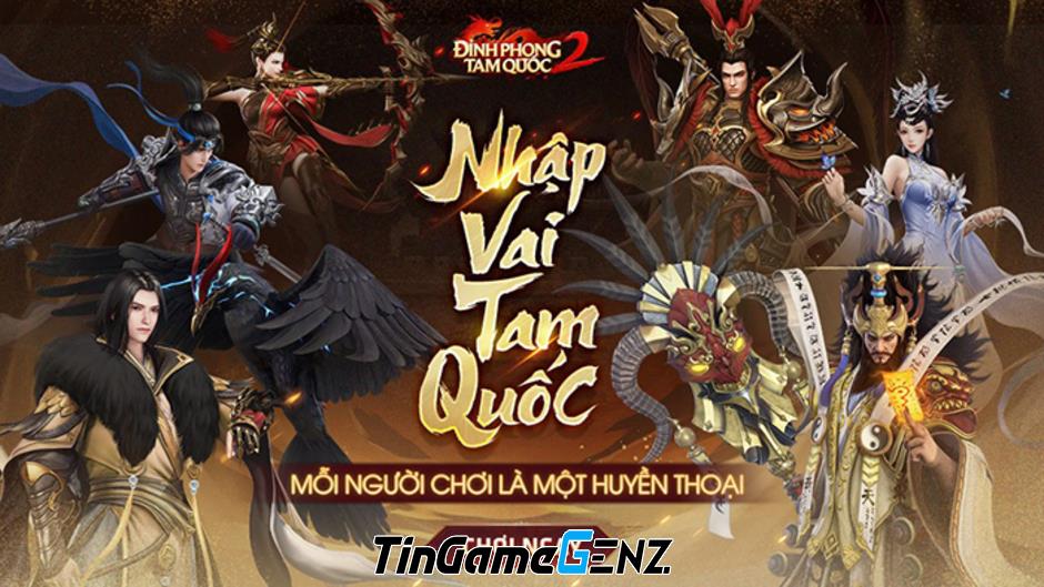 Đỉnh Phong 2 tổ chức đua Top nhận hiện vật khủng trong game Tân Tam Quốc