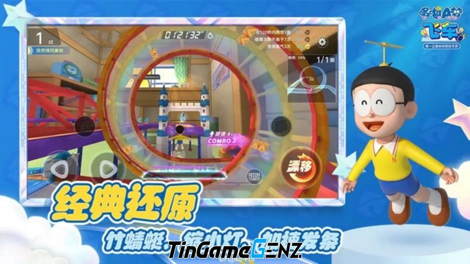 Doraemon và Nobita đua xe tốc độ trong game mobile mới Doraemon Speed cùng Mèo ú