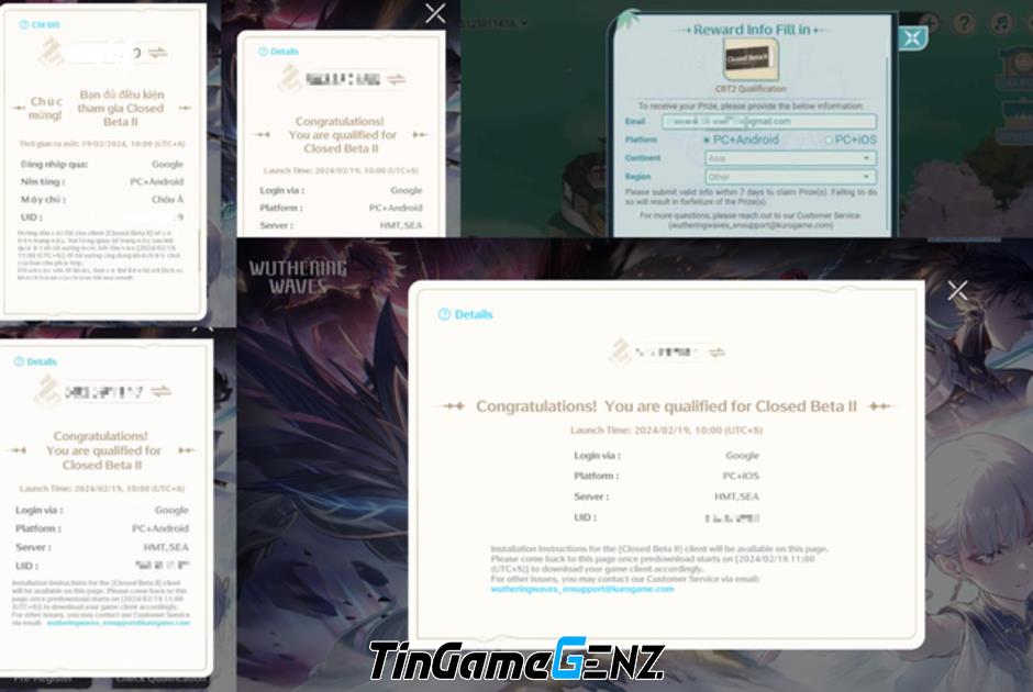 Đua nhau tạo tài khoản thử nghiệm game Wuthering Waves