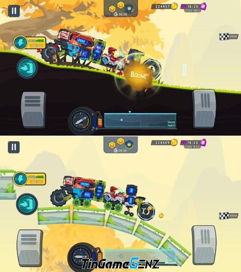 Đua Xe Vui Nhộn Trên Đường Đua Vũ Trụ - Space Car Race