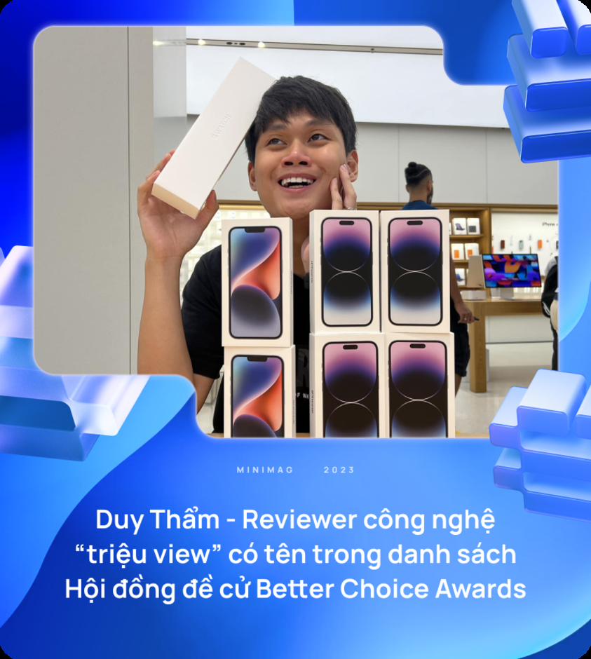 Duy Thẩm nhận xét về Giải thưởng Lựa chọn Tốt hơn: 