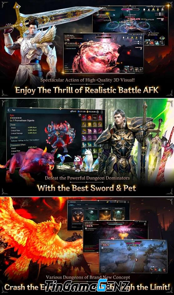 EOS : Idle Warrior - MMORPG 3D mới ra mắt thử nghiệm trên Google Play Store và Apple Store