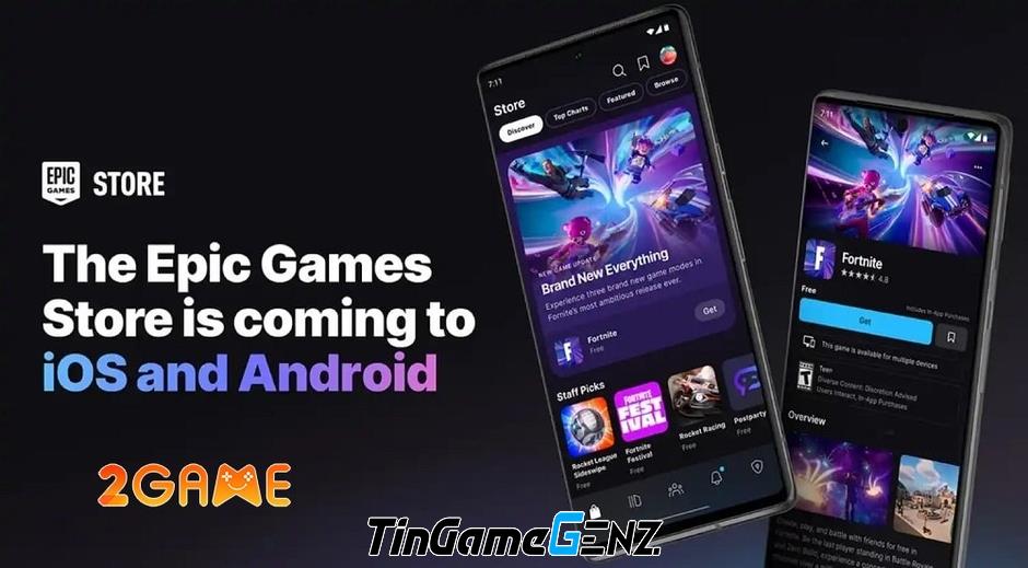 Epic Games Store sẽ ra mắt trên iOS và Android vào cuối năm 2024