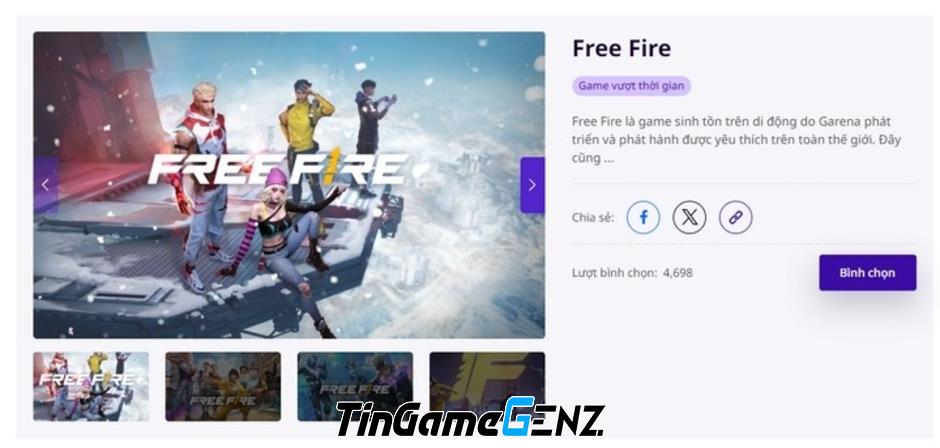 Fan Genshin Impact phản đối Free Fire vượt mặt ở giải thưởng danh giá