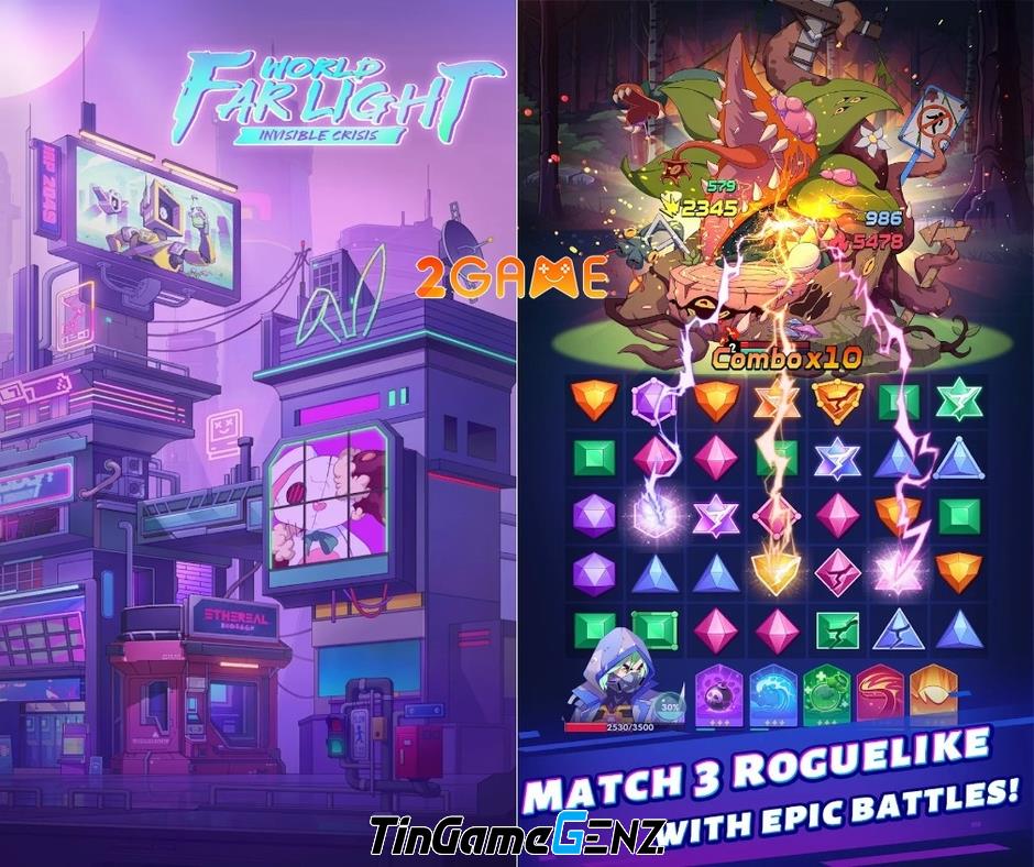 Far Light World - Game nhập vai match-3 độc đáo