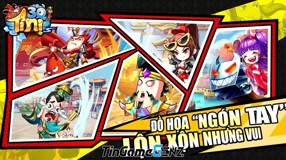 Game 3Q Tí Nị: Phong cách đồ họa cường điệu, Ảnh Việt hóa độc đáo