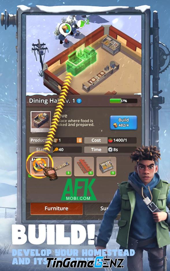 Game Arctic Wild: Hậu tận thế, Băng tuyết và Zombie