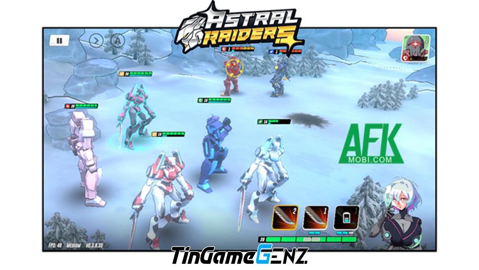 Game Astral Raiders: Tập hợp đội hình nữ waifu để điều khiển mecha