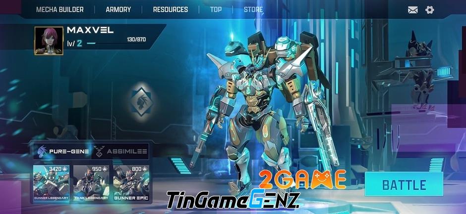 Game bắn súng chiến tranh robot Mechachain với chế độ nhiều người chơi