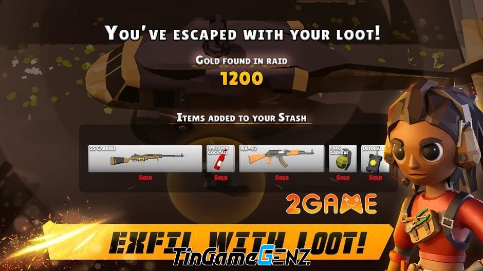 Game bắn súng cướp bóc Exfil: Loot & Extract với gameplay hành động đầy kịch tính