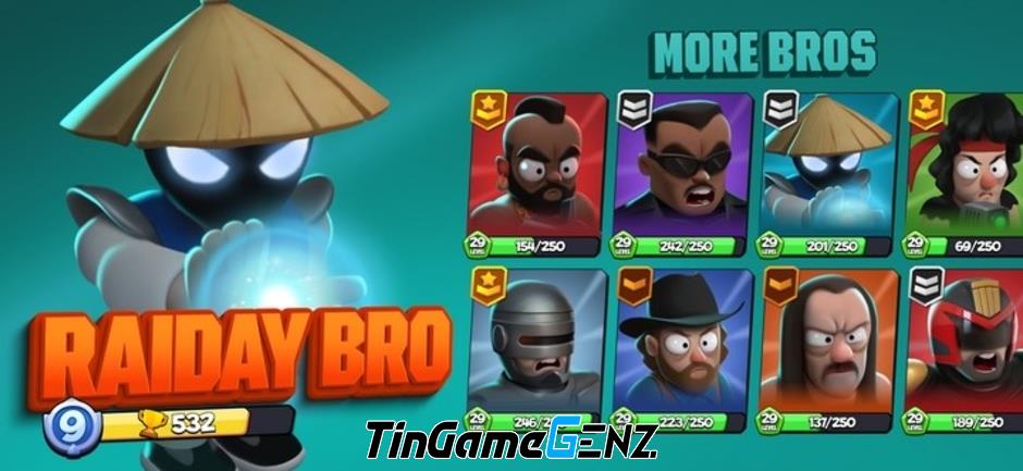 Game bắn súng hành động chiến thuật Bro Royale trên di động