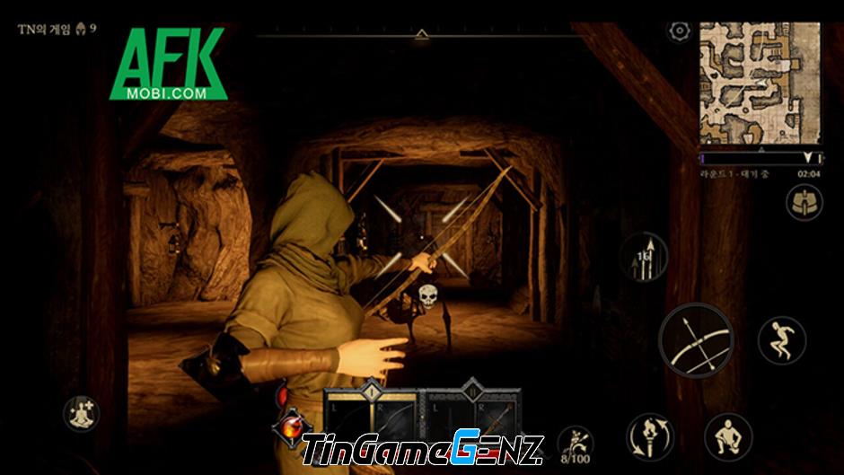 Game Battle Royale Dark and Darker Mobile với chủ đề phép thuật mở thử nghiệm