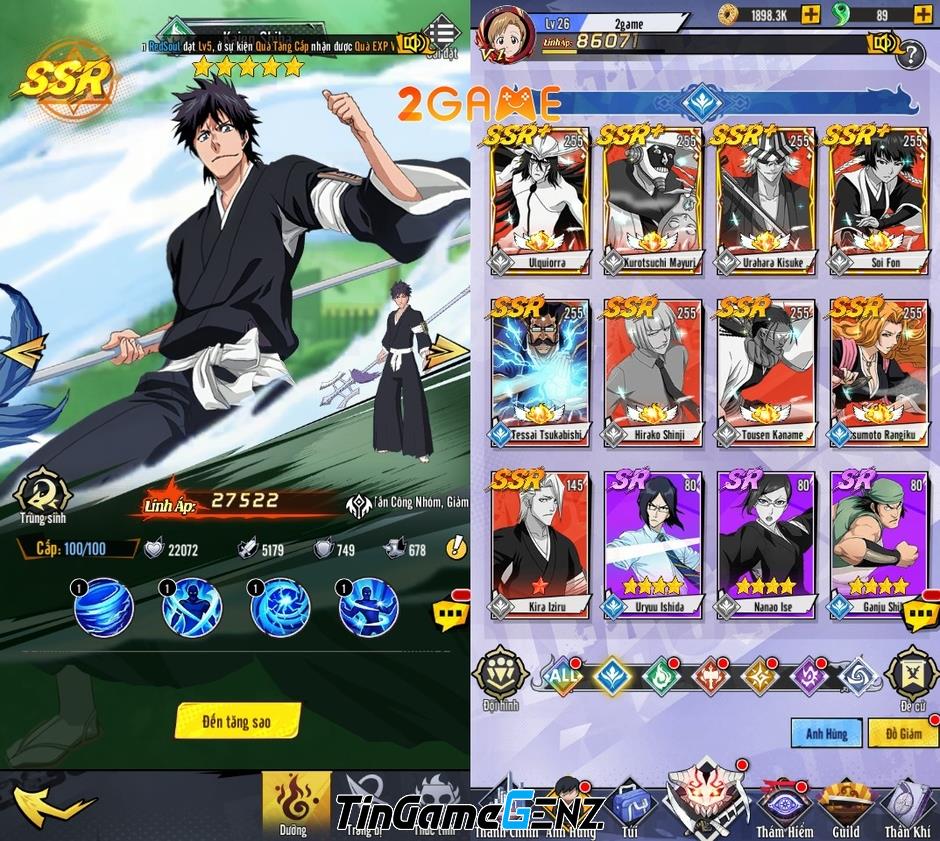 Game Bleach Trảm Hồn Đại Chiến Mobile: Phiên bản nguyên tác và chuẩn xác nhất