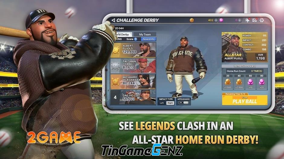 Game bóng chày siêu hấp dẫn Homerun Clash 2: Legends Derby từ HAEGIN