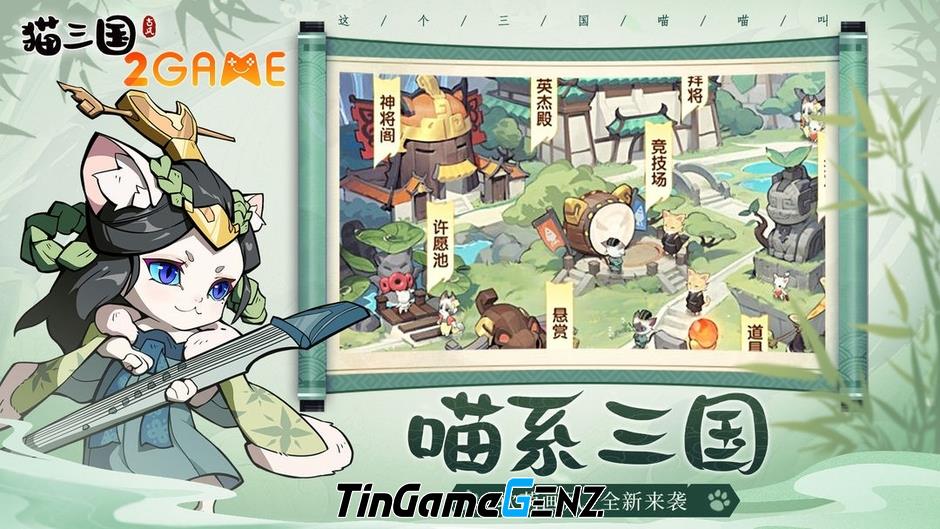 Game Cat Three Kingdoms biến cả thế giới thành Tam Quốc mèo