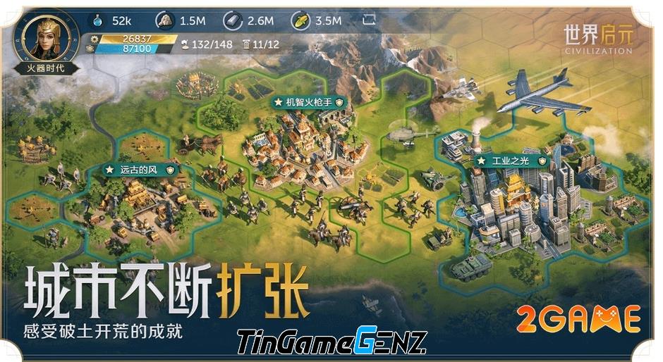 Game chiến lược World Qiyuan Civilization từ IP Civilization nổi tiếng