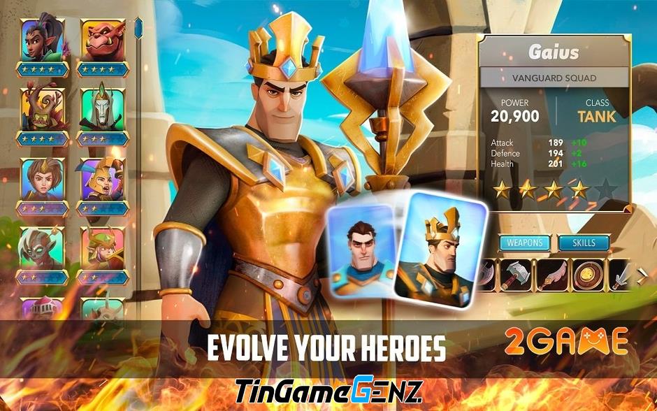 Game chiến thuật Kingdom Brawl: War Legion với trận chiến đội hình hoành tráng