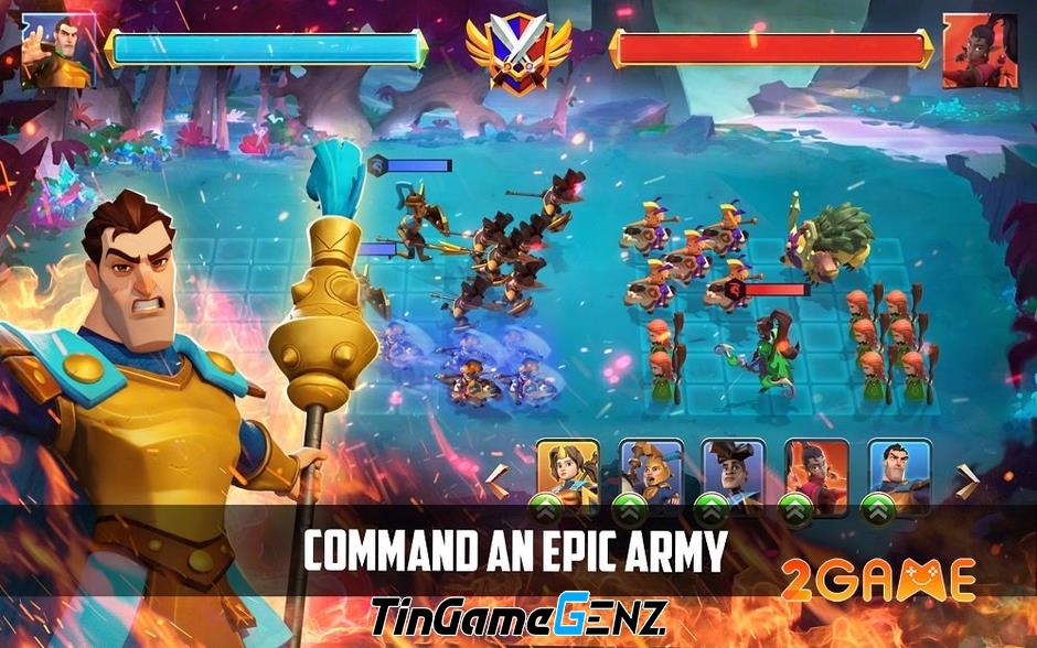 Game chiến thuật Kingdom Brawl: War Legion với trận chiến đội hình hoành tráng