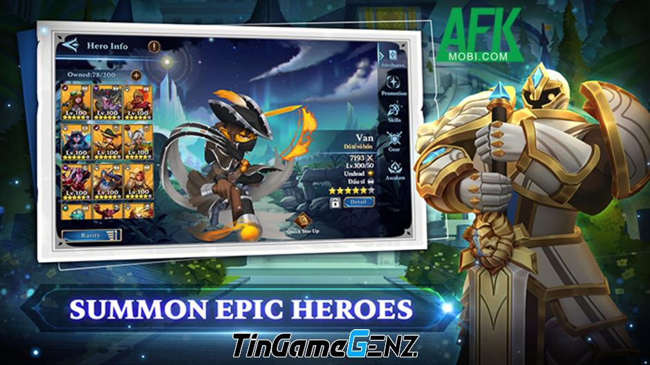 Game chiến thuật phòng thủ tháp Heroes Defense do người Việt phát triển